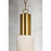 Mitzi Corissa 1 Light Pendant, Brass/Ceramic Bisque/White