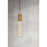 Mitzi Corissa 1 Light Pendant, Brass/Ceramic Bisque/White