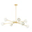 Mitzi Saylor 8 Light Chandelier, Aged Brass/Soft Cream - H832808-AGB-SCR