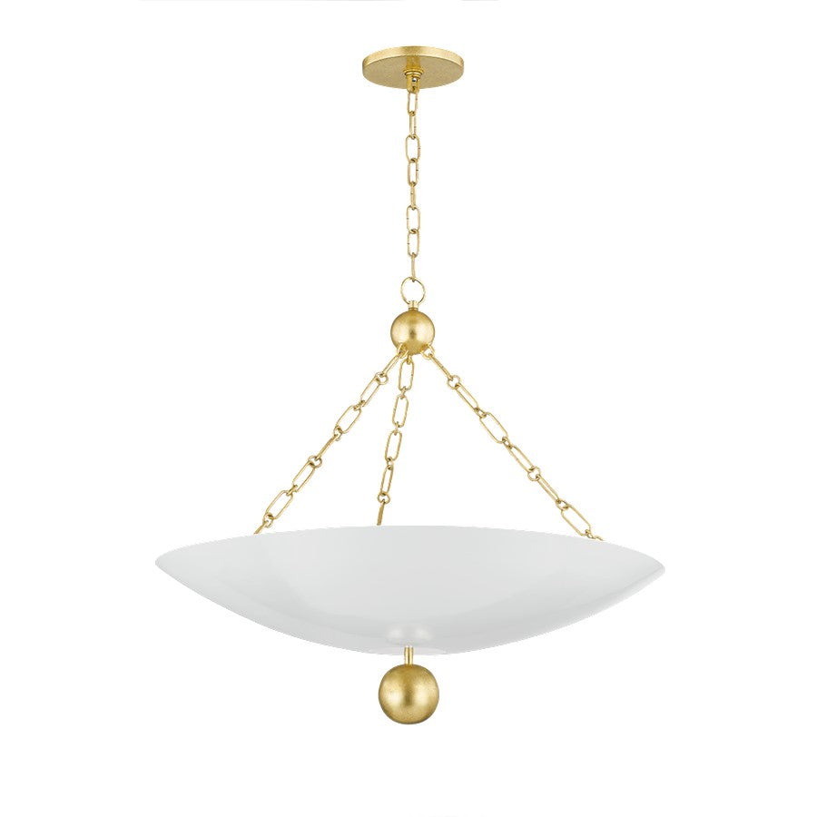 Mitzi Amali 3 Light Pendant, Vintage Gold Leaf/Soft White - H846703-VGL-SWH