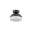 Mitzi Rue 1 Light Flush Mount, True Bronze/Opal Shiny - H851501-TRB