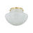 Mitzi Lilou 1 Light Flush Mount, Aged Brass/Cloud - H863501-AGB