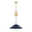 Mitzi Mariel 1 Light Pendant, Aged Brass/Soft Navy/Soft Navy - H866701-AGB-SNY