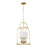 Mitzi Delia 3 Light Lantern, Vintage Gold Leaf/White - H871703-VGL