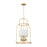 Mitzi Delia 4 Light Lantern, Vintage Gold Leaf/White - H871704-VGL