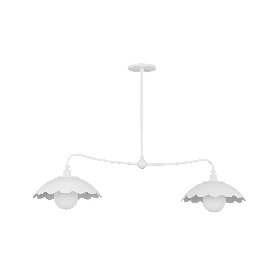 Mitzi Yael 2 Light Linear Pendant, Textured White/Textured White - H888902-TWH