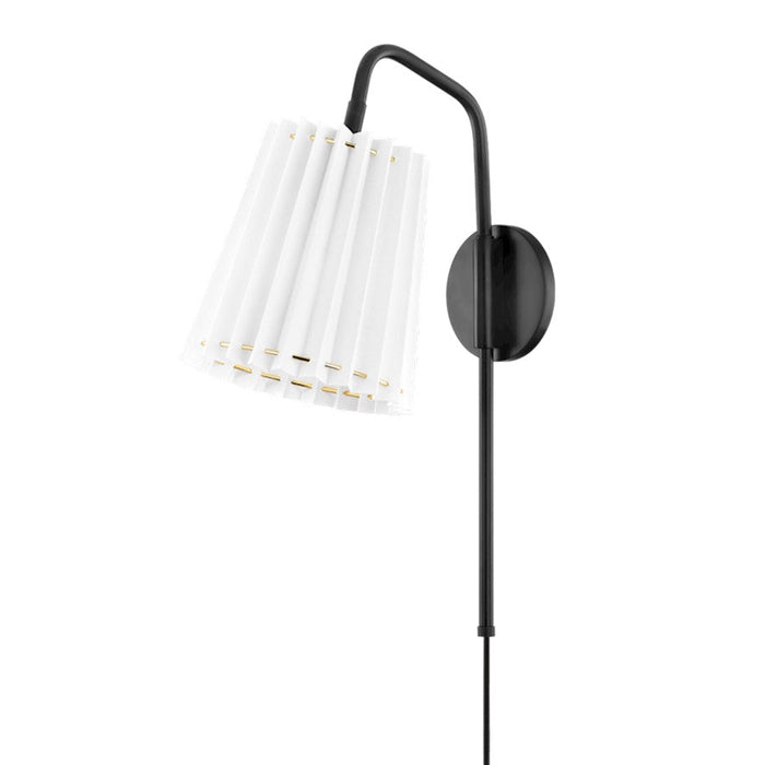 Mitzi Demi 1 Light Portable Wall Sconce, Soft Black - HL476101-SBK