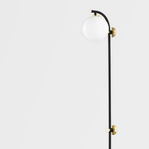 Mitzi Faye 1 Light Portable Wall Sconce, Aged Brass/Black