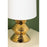 Mitzi Zoe 1 Light Table Lamp, Aged Brass/White