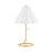 Mitzi Martha 1 Light Table Lamp, Aged Brass/Off-White - HL653201-AGB