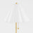 Mitzi Martha 1 Light Table Lamp, Aged Brass/Off-White