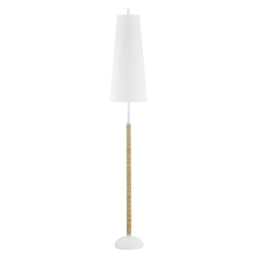 Mitzi Mariana 2 Light Floor Lamp, Textured White/White - HL708402-TWH