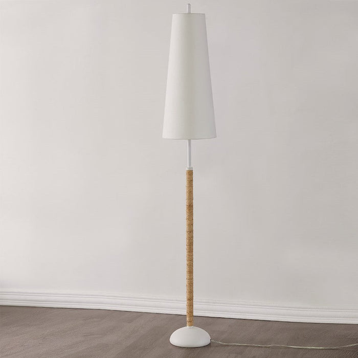 Mitzi Mariana 2 Light Floor Lamp, Textured White/White