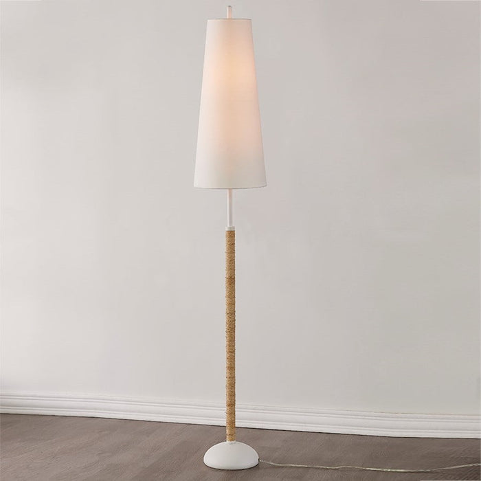 Mitzi Mariana 2 Light Floor Lamp, Textured White/White