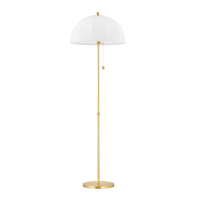 Mitzi Meshelle 1 Light Floor Lamp, Aged Brass - HL816401-AGB