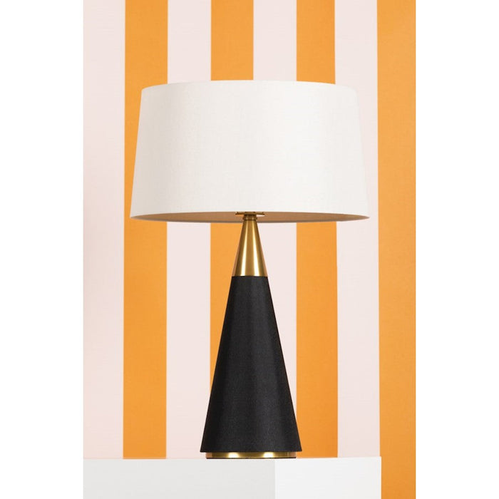 Mitzi Jen 1 Light Table Lamp, Aged Brass