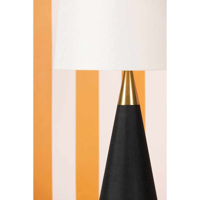 Mitzi Jen 1 Light Table Lamp, Aged Brass