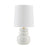 Mitzi Corinne 1 Light Table Lamp, Brass/eignoir Crackle/White - HL889201-AGB-CPC