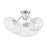 Hudson Valley Opera 3 Light Flush Mount, Polished Nickel - KBS1471603-PN