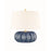 Hudson Valley Bowdoin 1 Light Table Lamp, Slate Blue/Off White - L1047-SBL