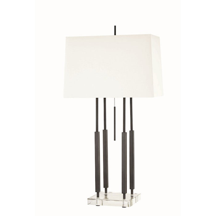 Hudson Valley Rhinebeck 1 Light Table Lamp, Old Bronze/White - L1057-OB