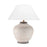 Hudson Valley Malta 1 Light Table Lamp, Ash/White Belgian Linen - L1373-ASH