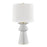 Hudson Valley Amagansett 1 Light Table Lamp, Gray/White Linen - L1419-GRY