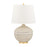 Hudson Valley Katonah 1 Light Table Lamp, Gold Leaf/White - L1516