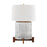 Hudson Valley Oakham 1 Light Table Lamp, Brass/Off White/White - L1842-AGB-OW