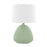 Hudson Valley Utica 1 Light Table Lamp, Brass/Sage Ceramic/White - L1846-AGB-CSG