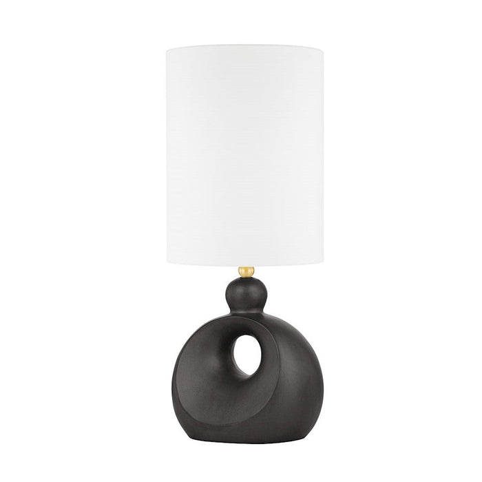 Hudson Valley Penonic 1-Lt Table Lamp, Brass/Hematite/White - L1850-AGB-CHM