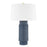 Hudson Valley Broderick 1 Light Table Lamp, Brass/GY Blue/White - L1956-AGB-CGR