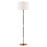 Hudson Valley Bowery 1 Light Floor Lamp, Aged Old Bronze/White - L3724-AOB-CE