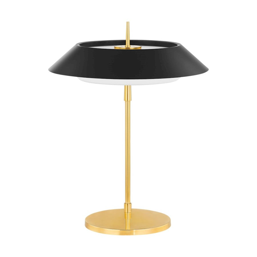 Hudson Valley Westport 3Lt Table Lamp, Brass/Black/Opal Matte - L4323-AGB-SBK