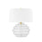 Hudson Valley Oshawa 1 Light Table Lamp, Aged Brass/White - L4523-AGB