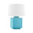 Hudson Valley Hawley 1Lt Table Lamp, Brass/Gloss Turquoise/White - L8821-AGB-CTQ