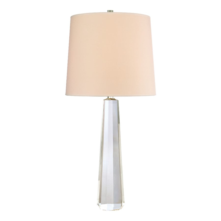 Hudson Valley Taylor 1 Light Table Lamp, Polished Nickel/Cream - L887-PN