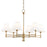 Hudson Valley Classic No.1 6 Light Chandelier/Metal Shade, Brass - MDS105-AGB-MS