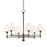 Hudson Valley Classic No.1 6 Light Chandelier/Metal Shade, Bronze - MDS105-DB-MS