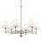 Hudson Valley Classic No.1 6 Light Chandelier/Metal Shade, Nickel - MDS105-PN-MS