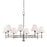 Hudson Valley Classic No.1 8 Light Chandelier/Metal Shade, Nickel - MDS106-PN-MS