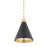 Hudson Valley Osterley 1 Light 13" Pendant, Bronze/ Brass - MDS1302-ADB