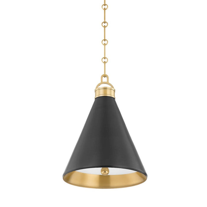 Hudson Valley Osterley 1 Light 13" Pendant, Bronze/ Brass - MDS1302-ADB