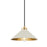 Hudson Valley Clivedon 1 Light 7" Pendant, Brass/Off White - MDS1401-AGB-OW