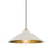 Hudson Valley Clivedon 1 Light 9" Pendant, Brass/Off White - MDS1402-AGB-OW