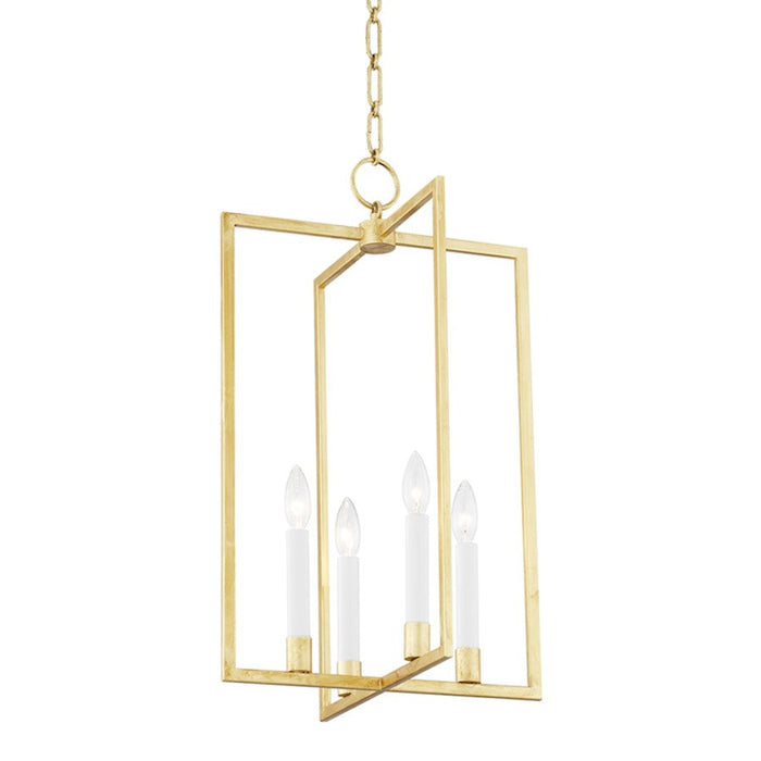 Hudson Valley Middleborough 4 Light Medium Pendant, Gold Leaf - MDS421-GL