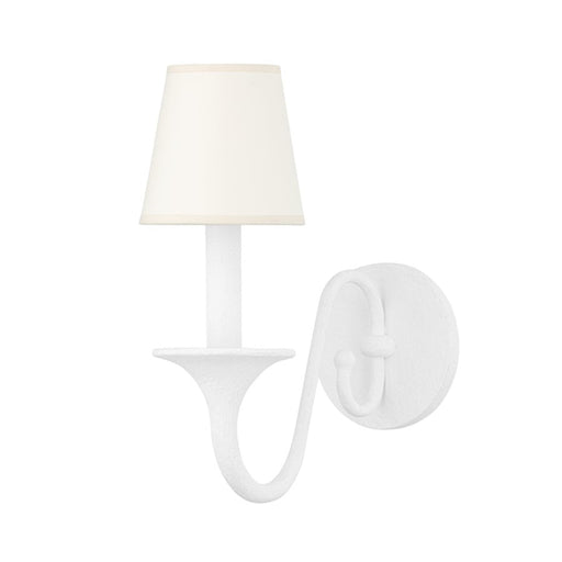 Hudson Valley Windsor 1 Light Wall Sconce, White Plaster - MDS431-WP