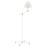 Hudson Valley Classic No.1 1 Light Floor Lamp, Aged Brass/White - MDSL110-AGB-WH