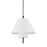 Hudson Valley Glenmoore 1 Light Pendant, Brass/White/Black - PI1899701-AGB-DB