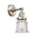 Innovations 1 Light Bell Canton 6.5 Sconce, Satin Nickel/Seedy - 203SW-SN-G184